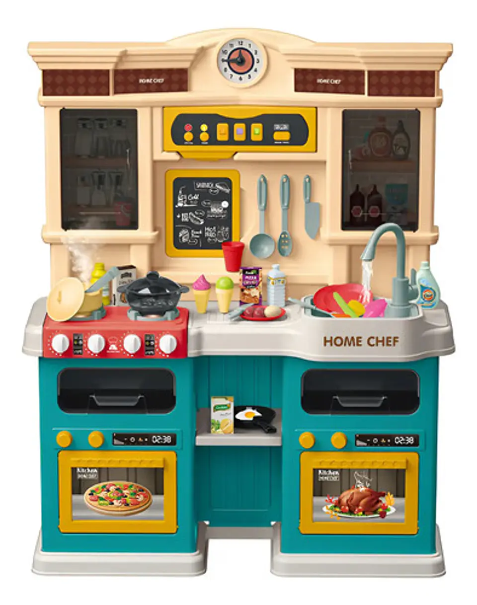Cocina Infantil Con Agua, Luz, Sonido, Vapor 85 Accesorios 1