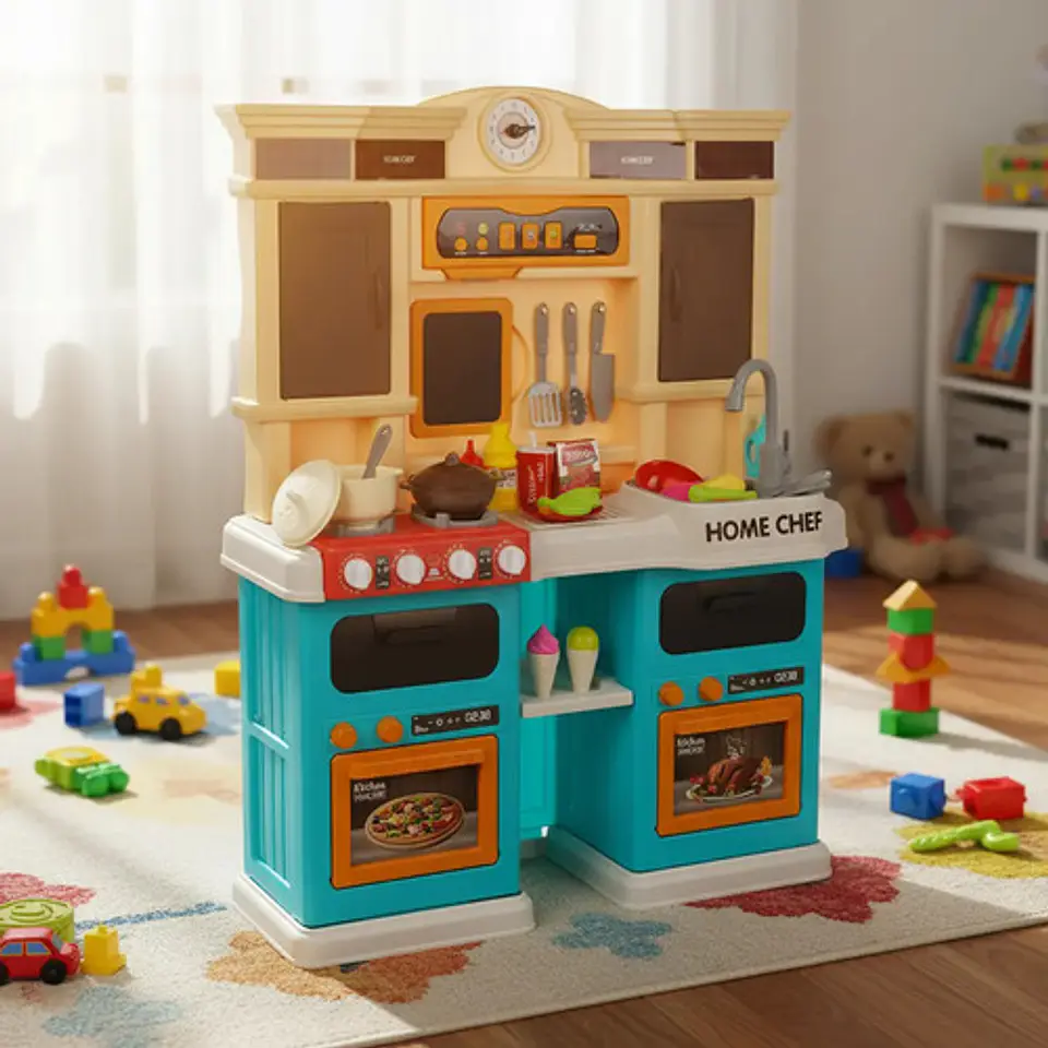 Cocina Infantil Con Agua, Luz, Sonido, Vapor 85 Accesorios 5