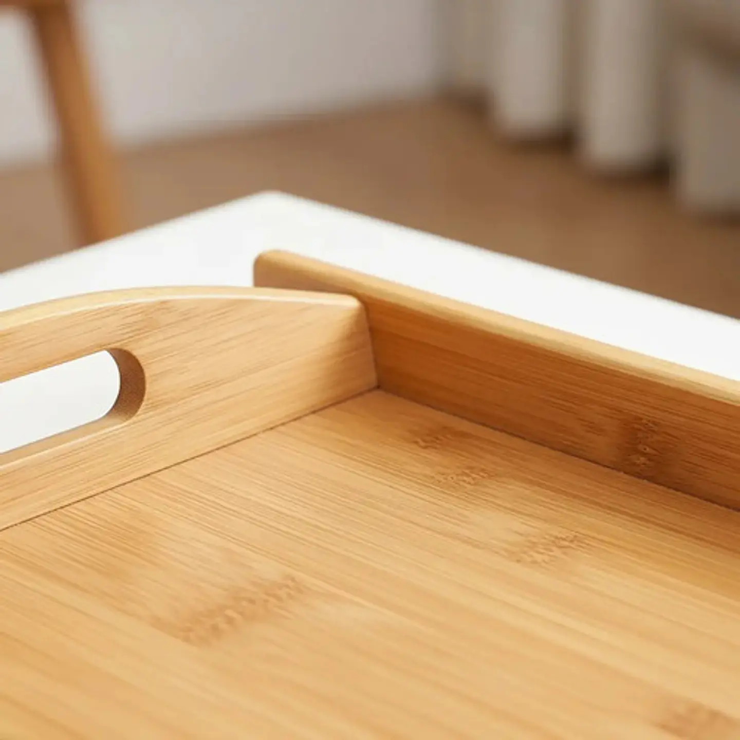 Bandejas De Servicio Para Servir Bambu Bamboo X 3 Und Tamaño 6
