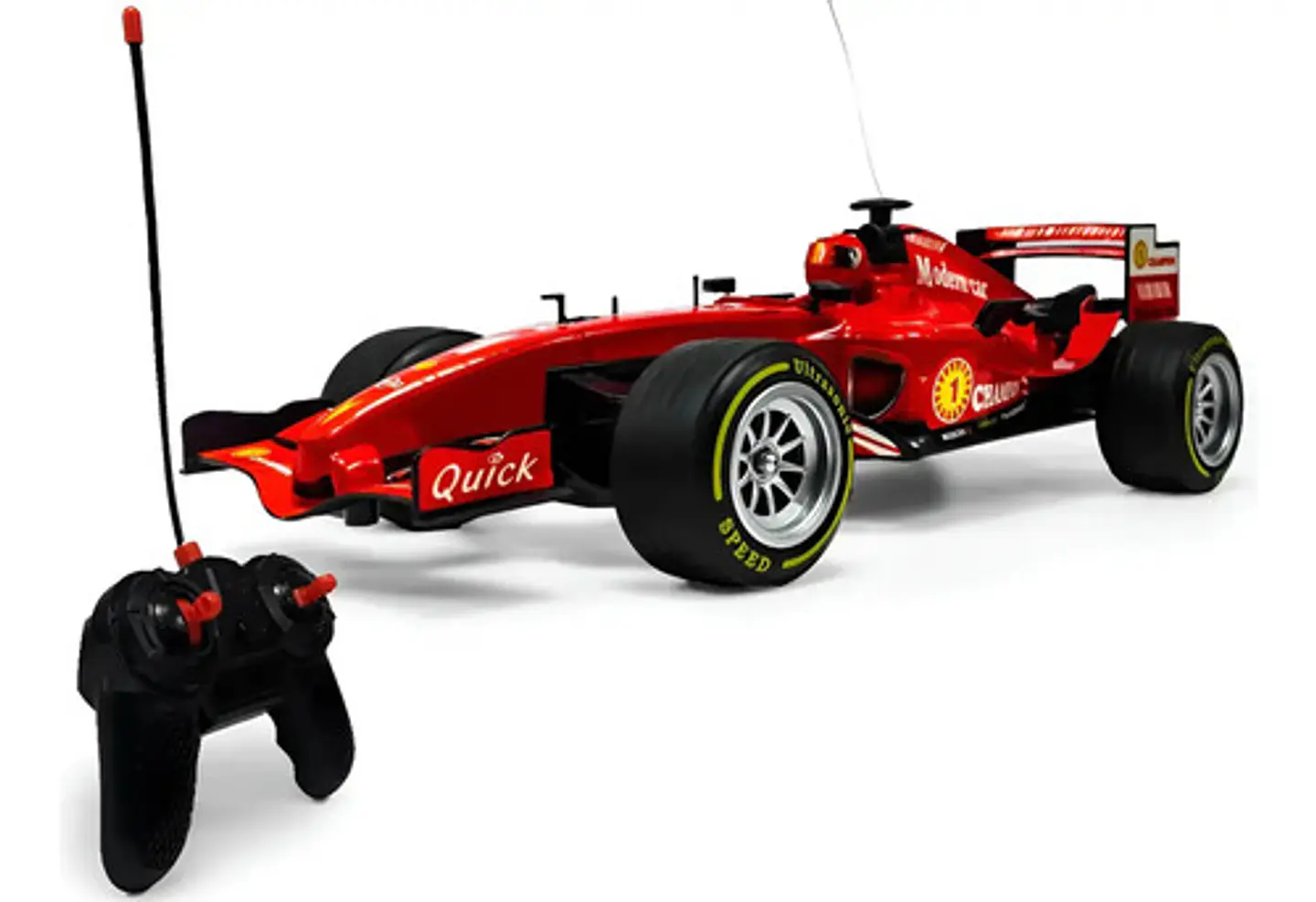 Carro Formula 1 Control Con Luz Trasera Bateria Recargable Rojo Carro Fórmula 1 3