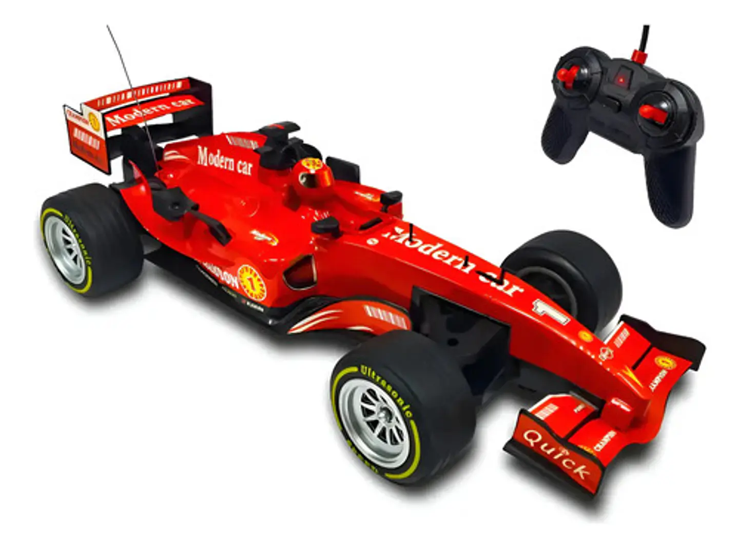 Carro Formula 1 Control Con Luz Trasera Bateria Recargable Rojo Carro Fórmula 1 5