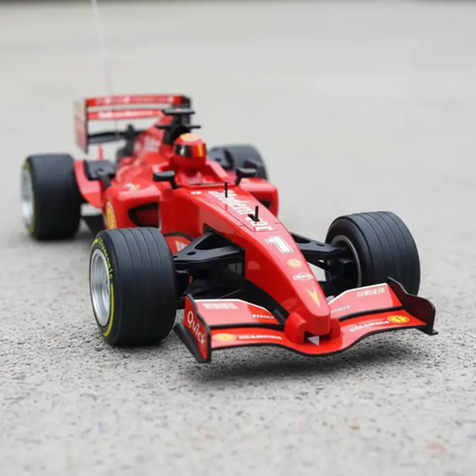 Carro Formula 1 Control Con Luz Trasera Bateria Recargable Rojo Carro Fórmula 1 6
