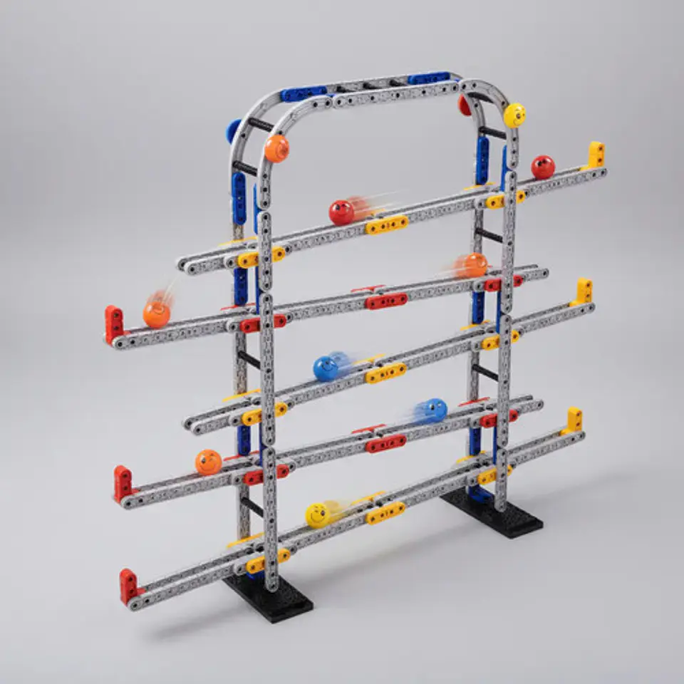 Pista Canicas Juego Habilidad Equilibrio Piquis Bloque Armar 5