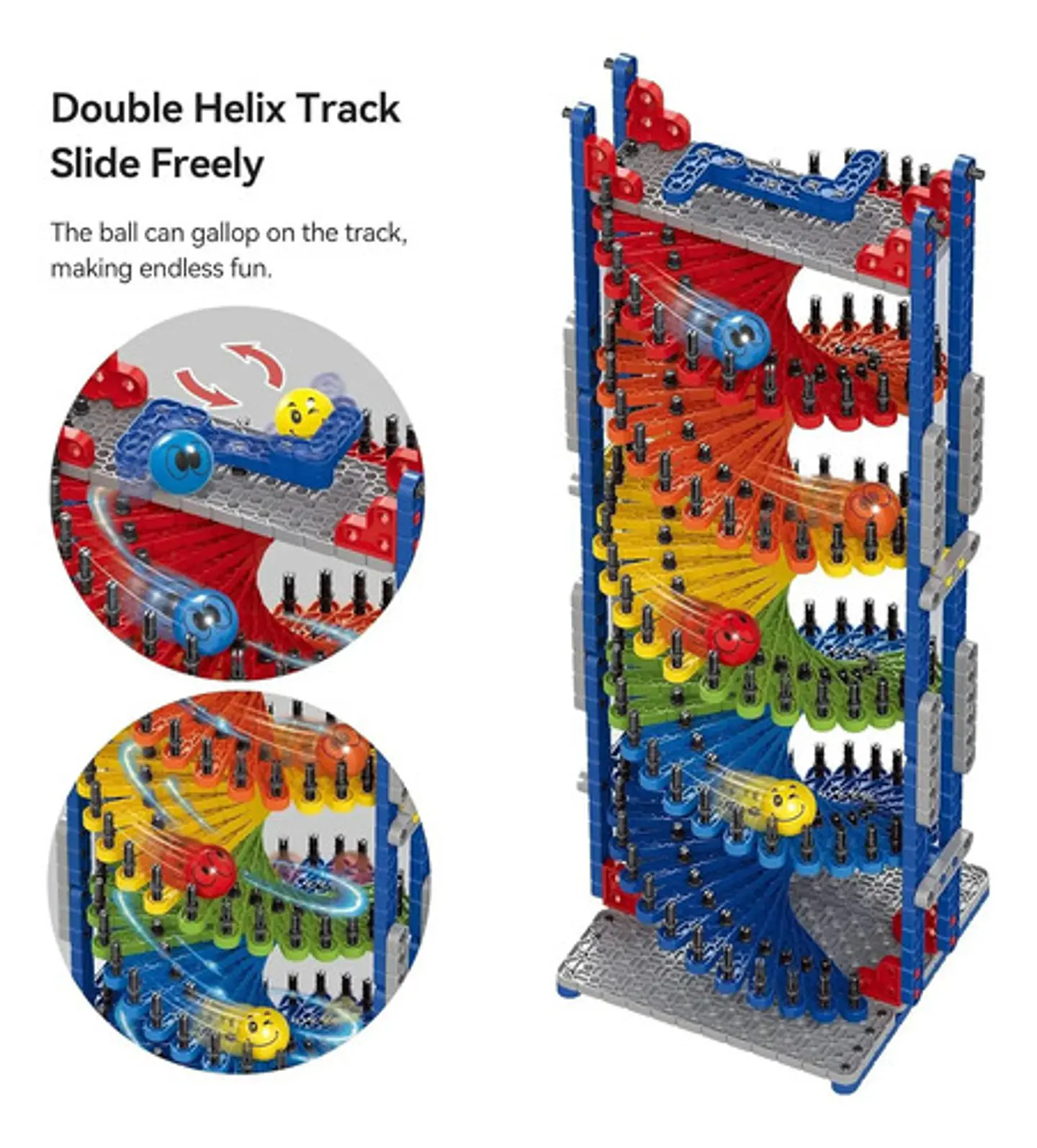 Pista Canicas Juego Habilidad Equilibrio Piquis Bloque Armar 10
