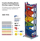 Pista Canicas Juego Habilidad Equilibrio Piquis Bloque Armar - Miniatura 11
