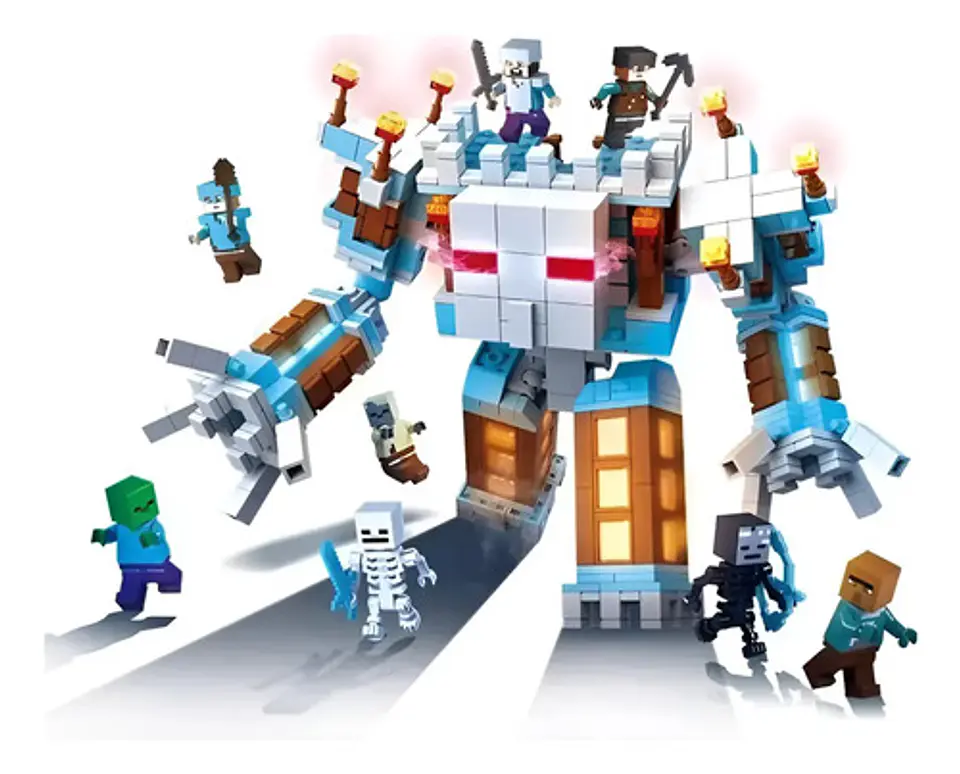 Arma Todos My World Crafteo Bloques Armar Bestia-casa 2 En 1 1