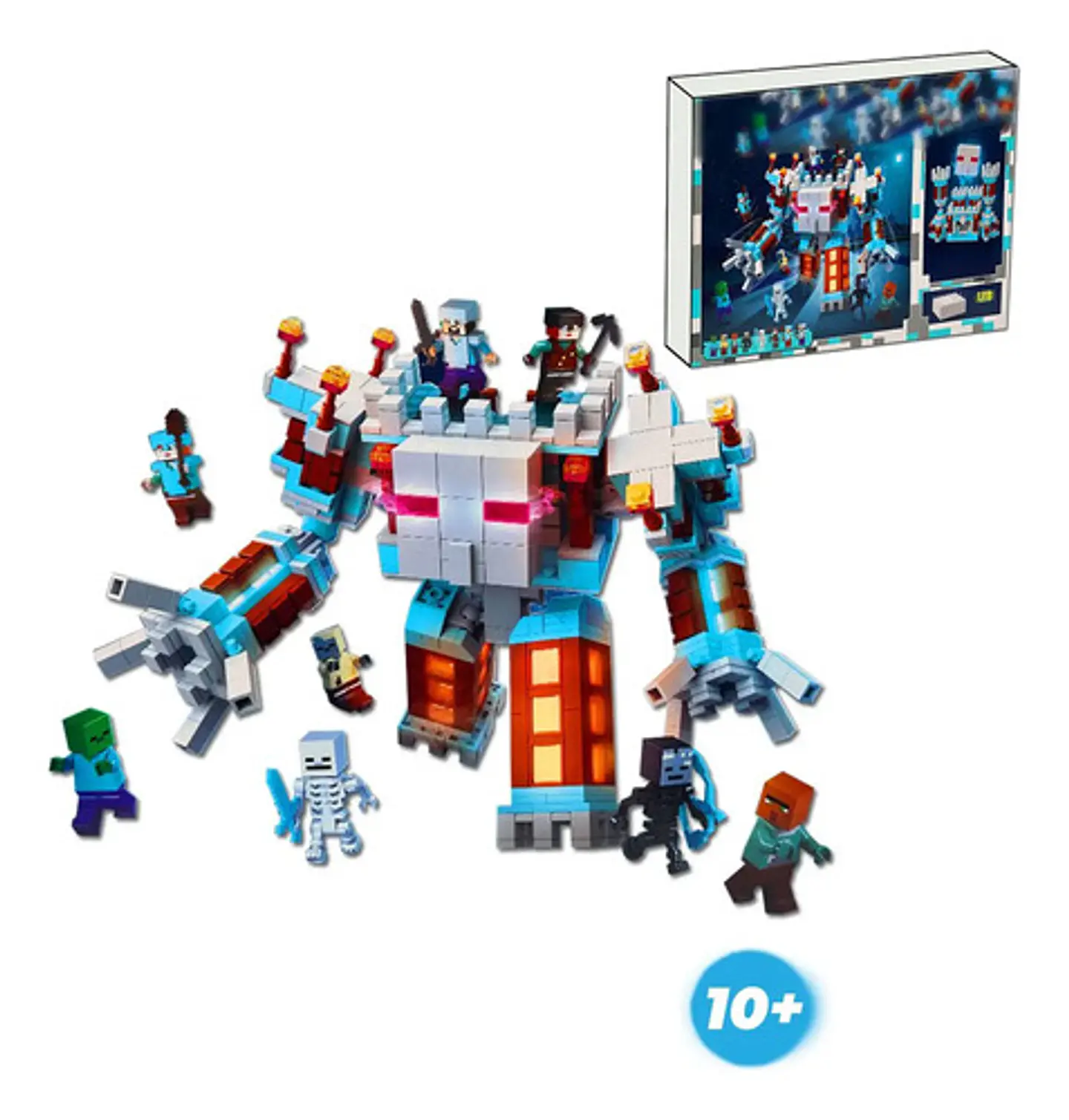 Arma Todos My World Crafteo Bloques Armar Bestia-casa 2 En 1 3
