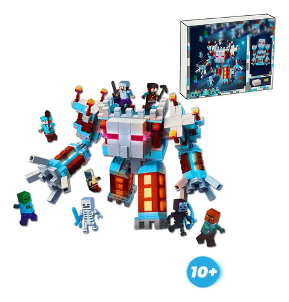 Arma Todos My World Crafteo Bloques Armar Bestia-casa 2 En 1 3