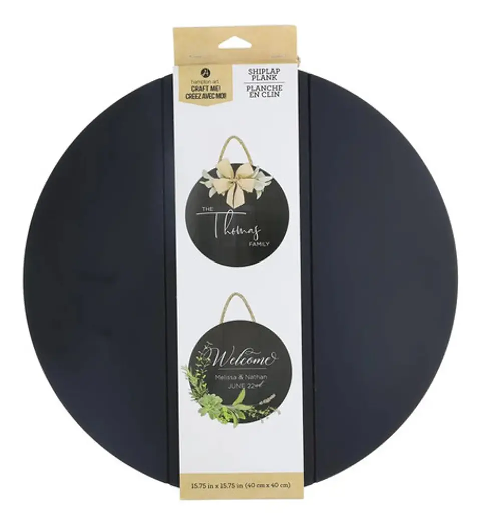 Tabla De Madera Para Personalizar Redondo Decoración Hogar 1