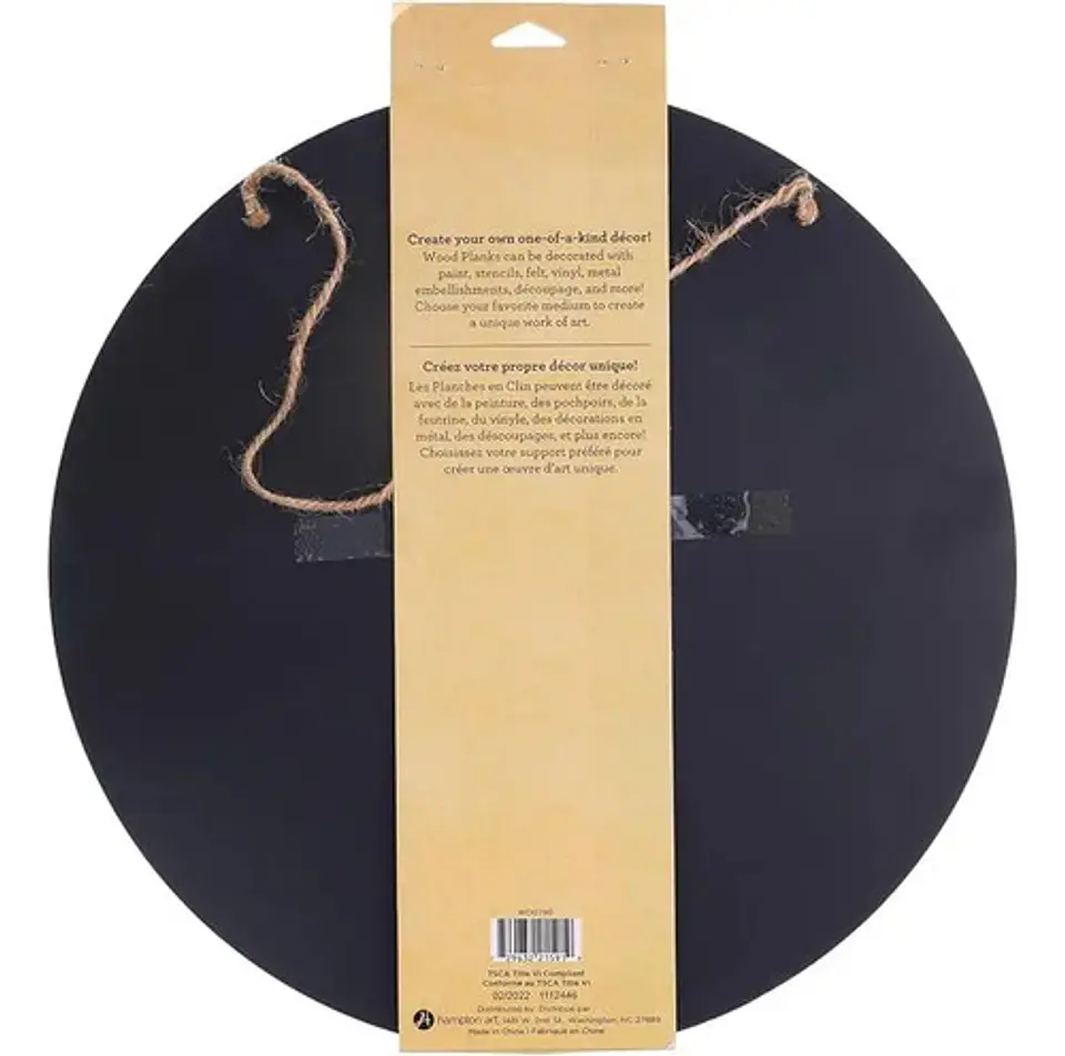 Tabla De Madera Para Personalizar Redondo Decoración Hogar 4