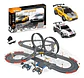 Pista Eléctrica 790cm De Circuito De Velocidad 2 Carros Negro - Miniatura 4
