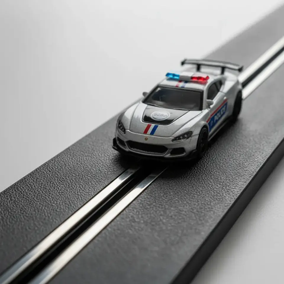Pista Eléctrica 790cm De Circuito De Velocidad 2 Carros Negro 5