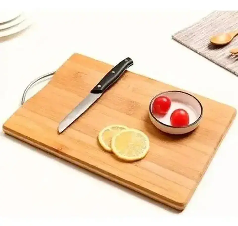 Tabla De Cortar Cocina Bamboo 20x30cm Con Agarre 7