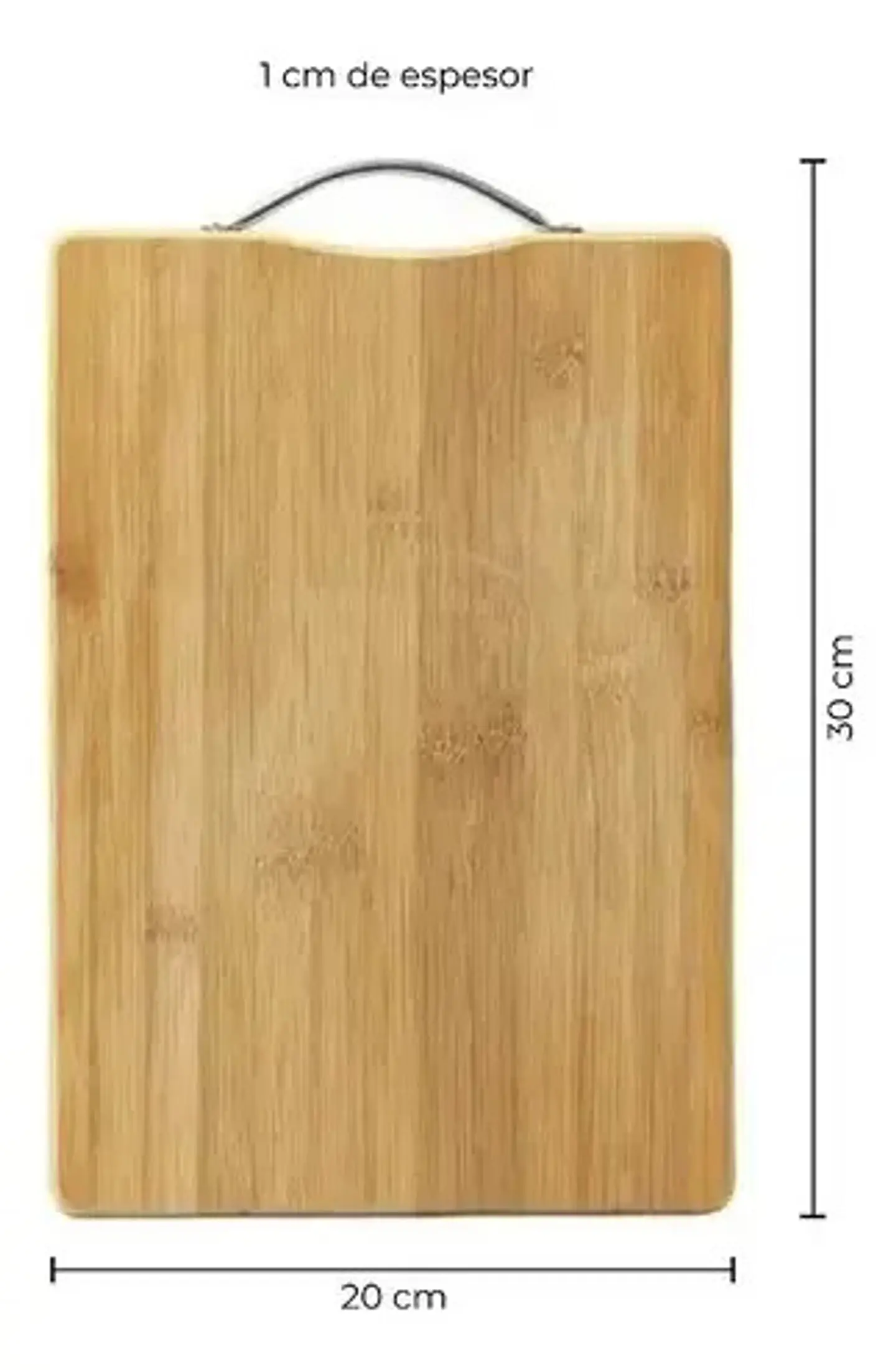 Tabla De Cortar Cocina Bamboo 20x30cm Con Agarre 8