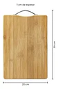 Tabla De Cortar Cocina Bamboo 20x30cm Con Agarre - Miniatura 8