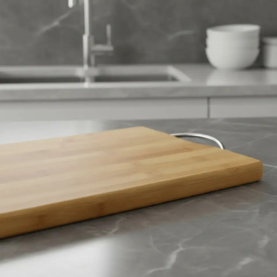 Tabla De Cortar Cocina Bamboo 20x30cm Con Agarre 11