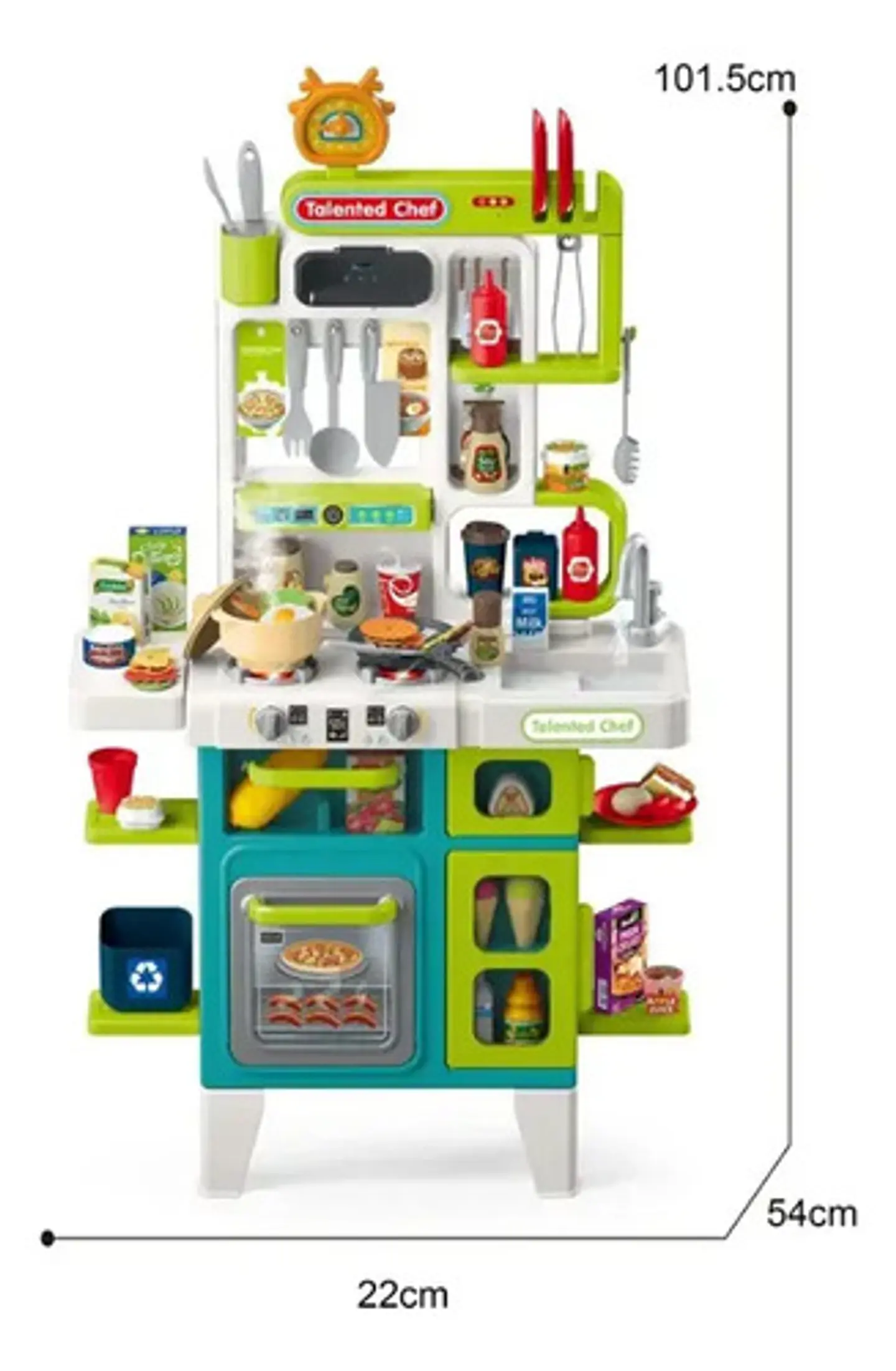 Cocina Infantil Con Agua Luz Sonido Vapor 104 Accesorios 7