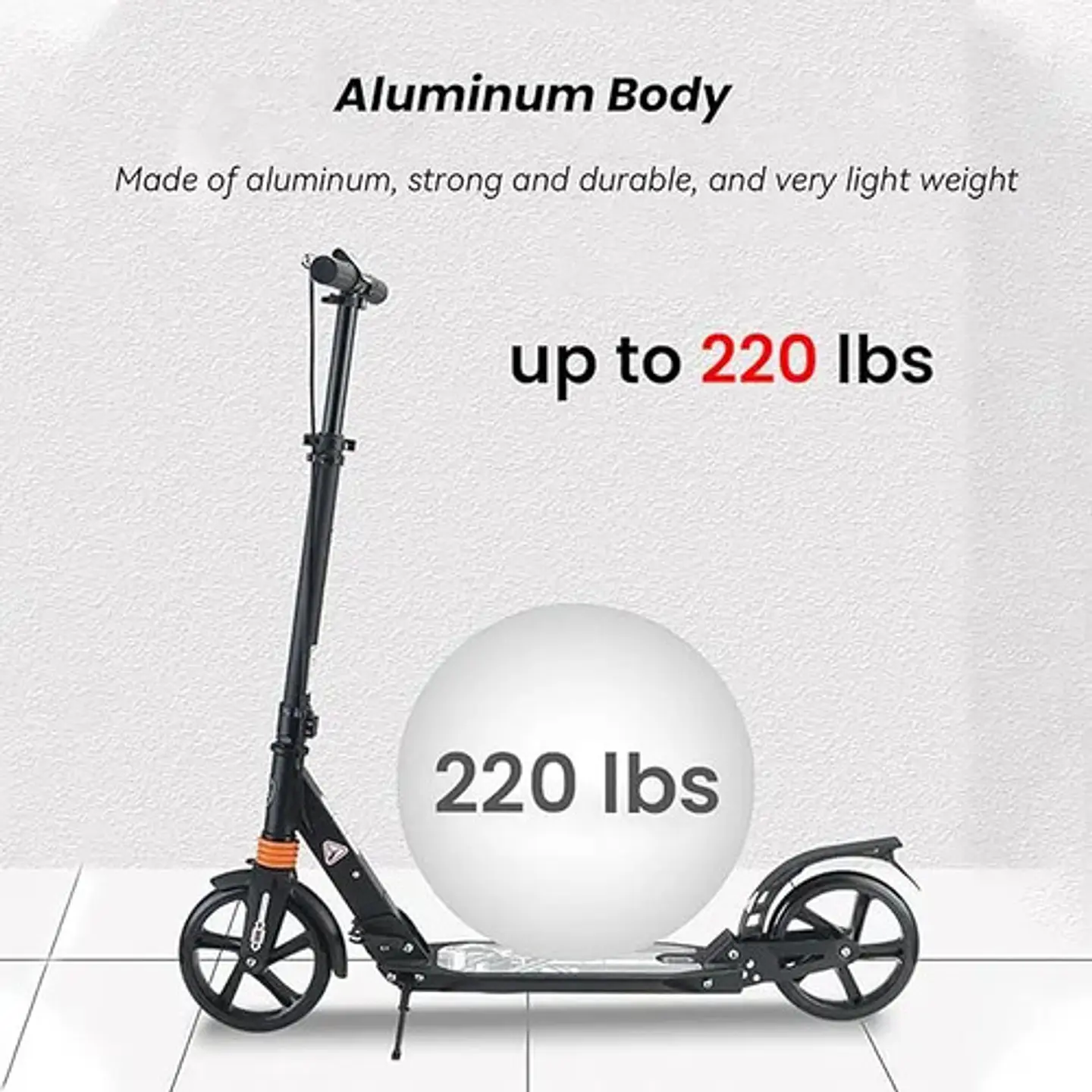 Urban Scooter Monopatín Patineta Metálica Adultos Niños  3