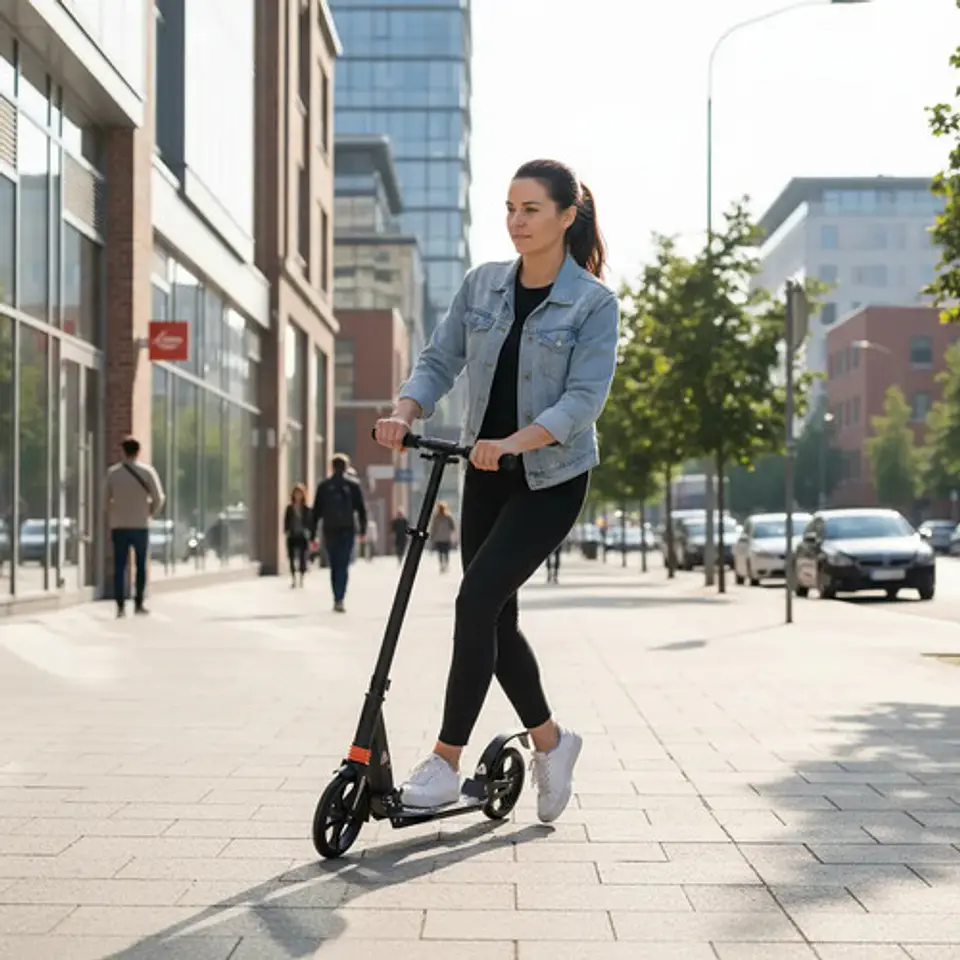 Urban Scooter Monopatín Patineta Metálica Adultos Niños  9