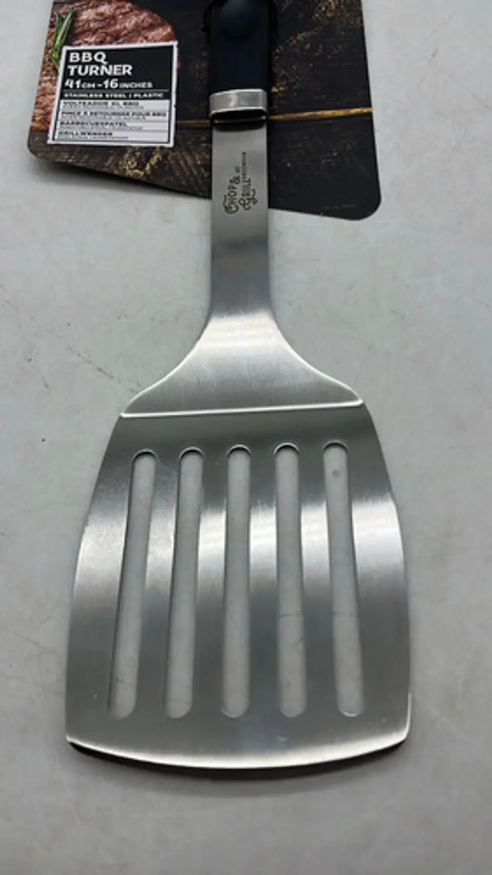 Espátula De Metal Con Mango Plastico Cocina Bbq Hamburguesas 3