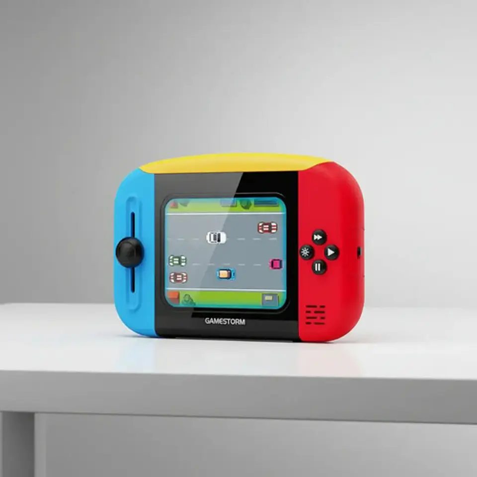 Consola Portátil Gamestorm Con Videojuego Antiguo Carro 2