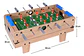 Futbolín 4 En 1 Xj Modelo Xj6603 Billar Ping Pong Hockey Niños Multicolor Gris - Miniatura 2