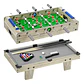 Futbolín 4 En 1 Xj Modelo Xj6603 Billar Ping Pong Hockey Niños Multicolor Gris - Miniatura 4