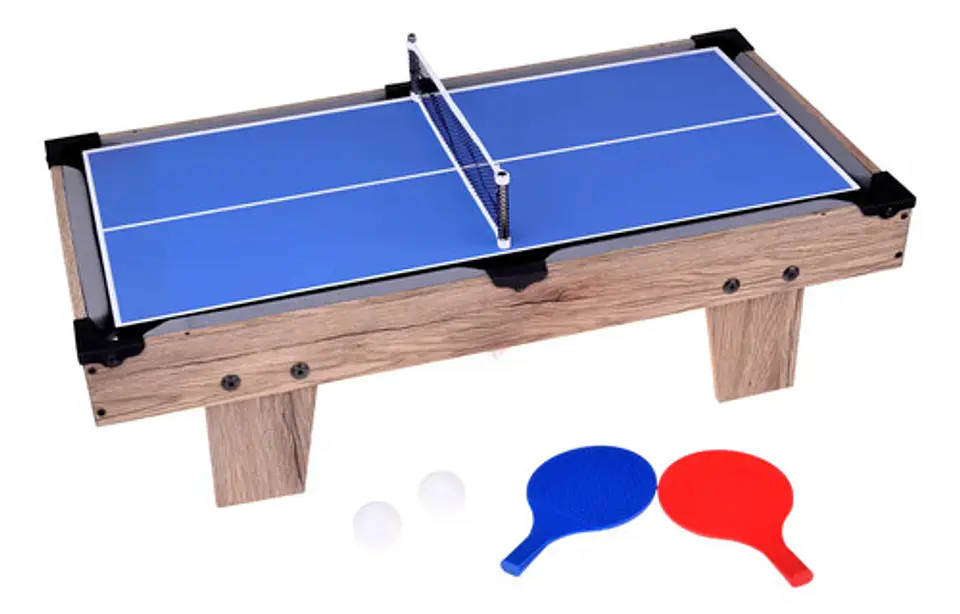 Futbolín 4 En 1 Xj Modelo Xj6603 Billar Ping Pong Hockey Niños Multicolor Gris 9