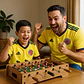 Futbolín 4 En 1 Xj Modelo Xj6603 Billar Ping Pong Hockey Niños Multicolor Gris - Miniatura 11