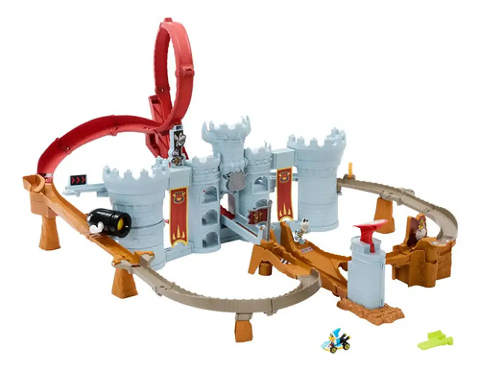 Pista De Juguete Castillo Bowser Mario Kart Multicolorido Hot Wheels Castillo De Bowser 3