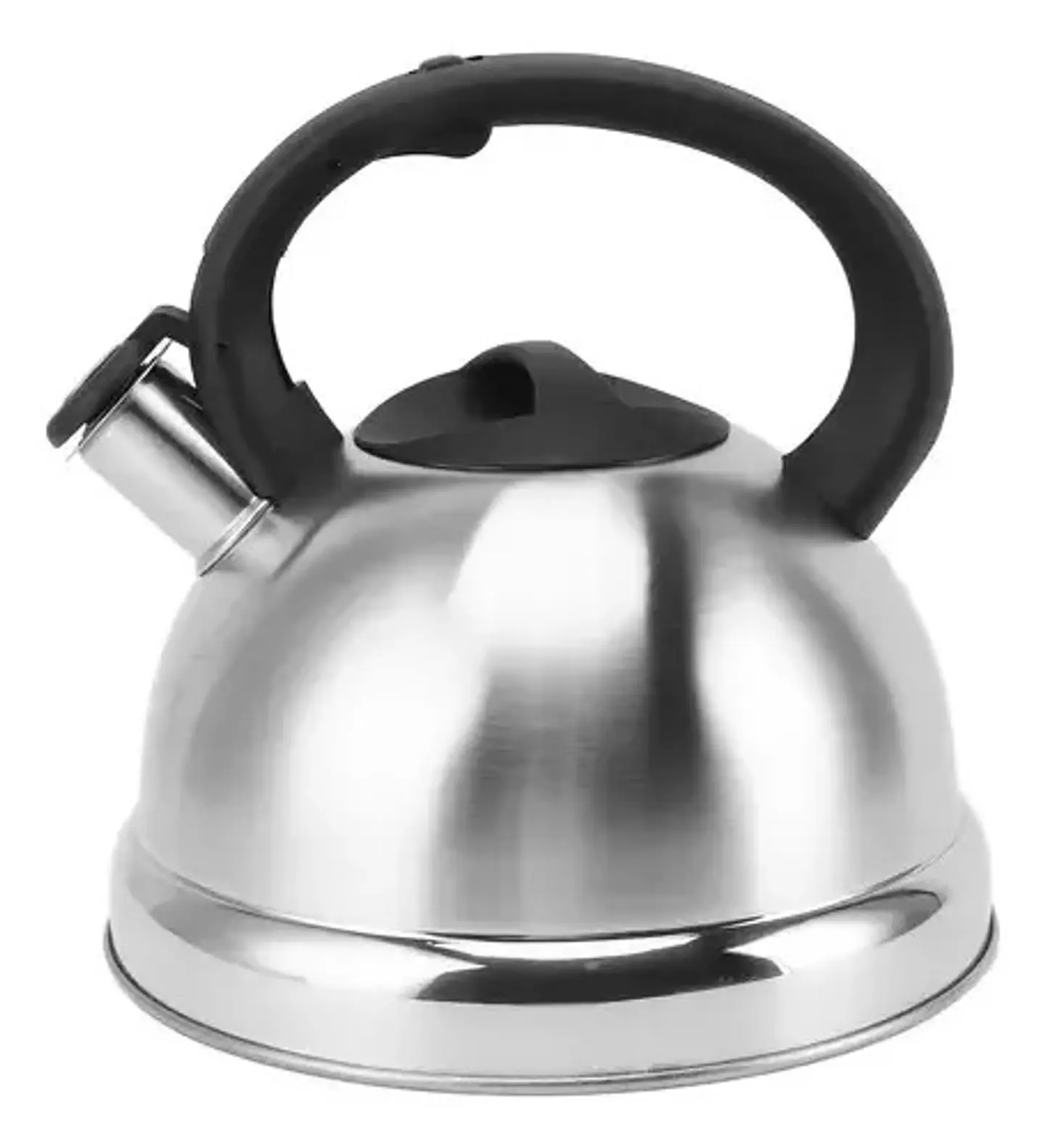 Tetera Hervidora De Agua 2.8l Con Silvato Resistente Plateado 1