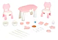 Mini Camper Tipo Barbie Travel Set Rosa Canoa Luces Sonidos Rosa Chicle - Miniatura 7
