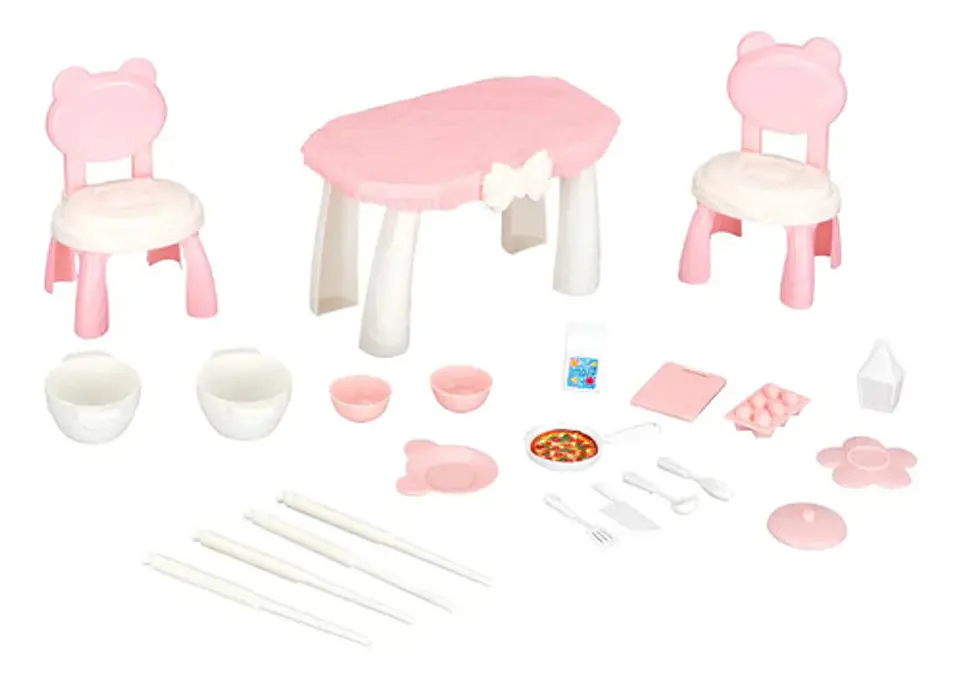 Mini Camper Tipo Barbie Travel Set Rosa Canoa Luces Sonidos Rosa Chicle 7