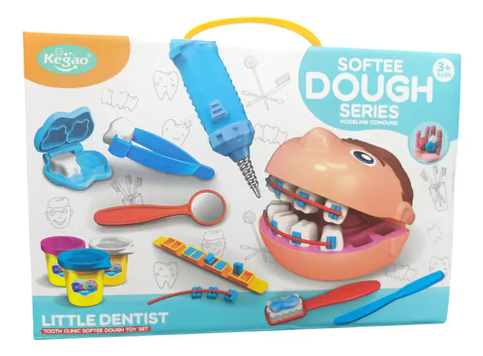 Dentista Plastilina Juego Odontologo Masas Juguete Moldes 4