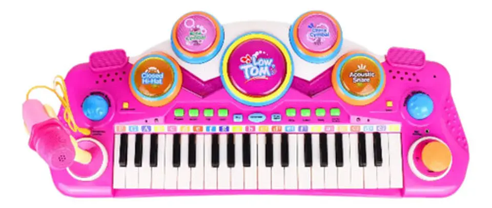 Juguete Piano Teclado Mp3 Bluetooth Microfono Niñas 5