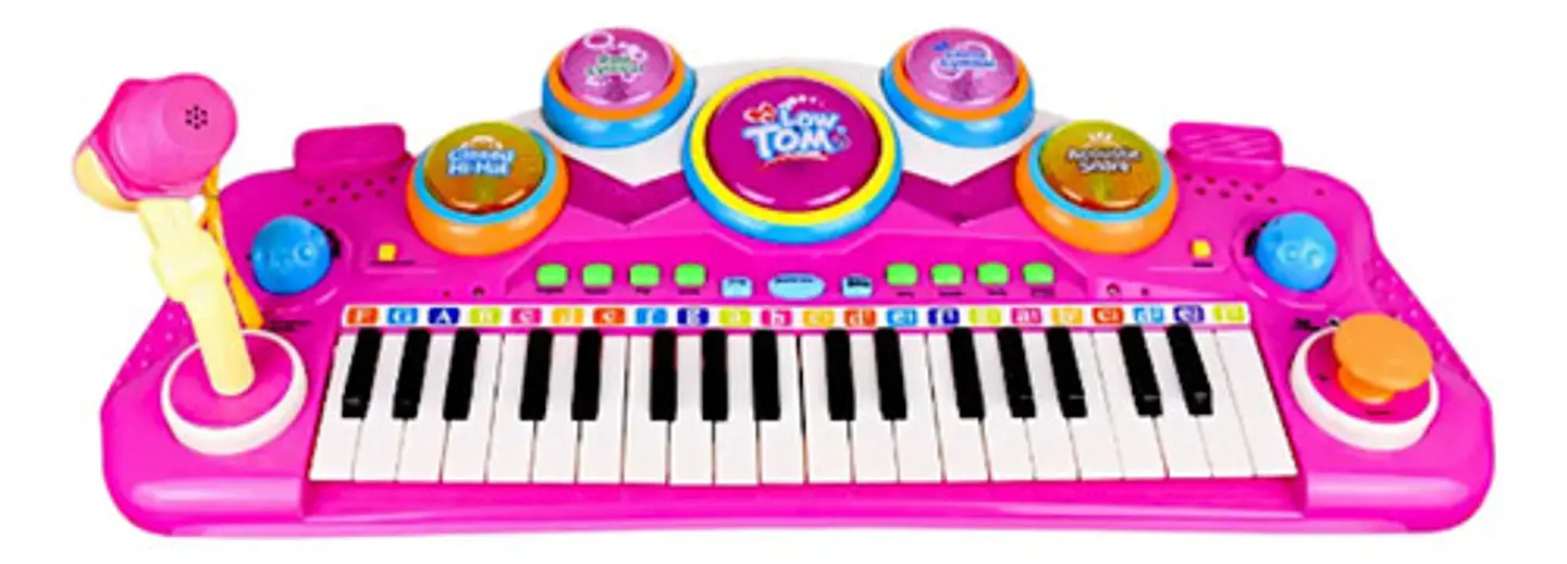 Juguete Piano Teclado Mp3 Bluetooth Microfono Niñas 6