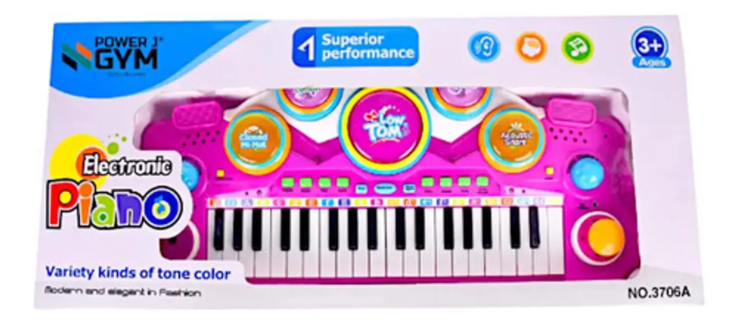 Juguete Piano Teclado Mp3 Bluetooth Microfono Niñas 7