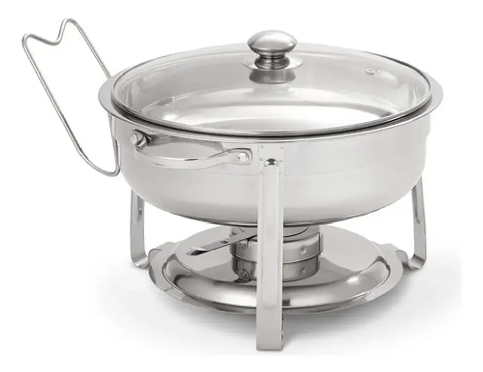 Contenedor Samobar Redondo Buffet 3.78 L Acero Inoxidable 1