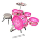Set Batería Musical 5 Tambores Niños Percusión 28832 Rojo - Miniatura 4