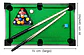 Mesa Billar Pool Xj8829 Verde Lima Madera 73x39x61cm Accesorios Incluidos - Miniatura 2
