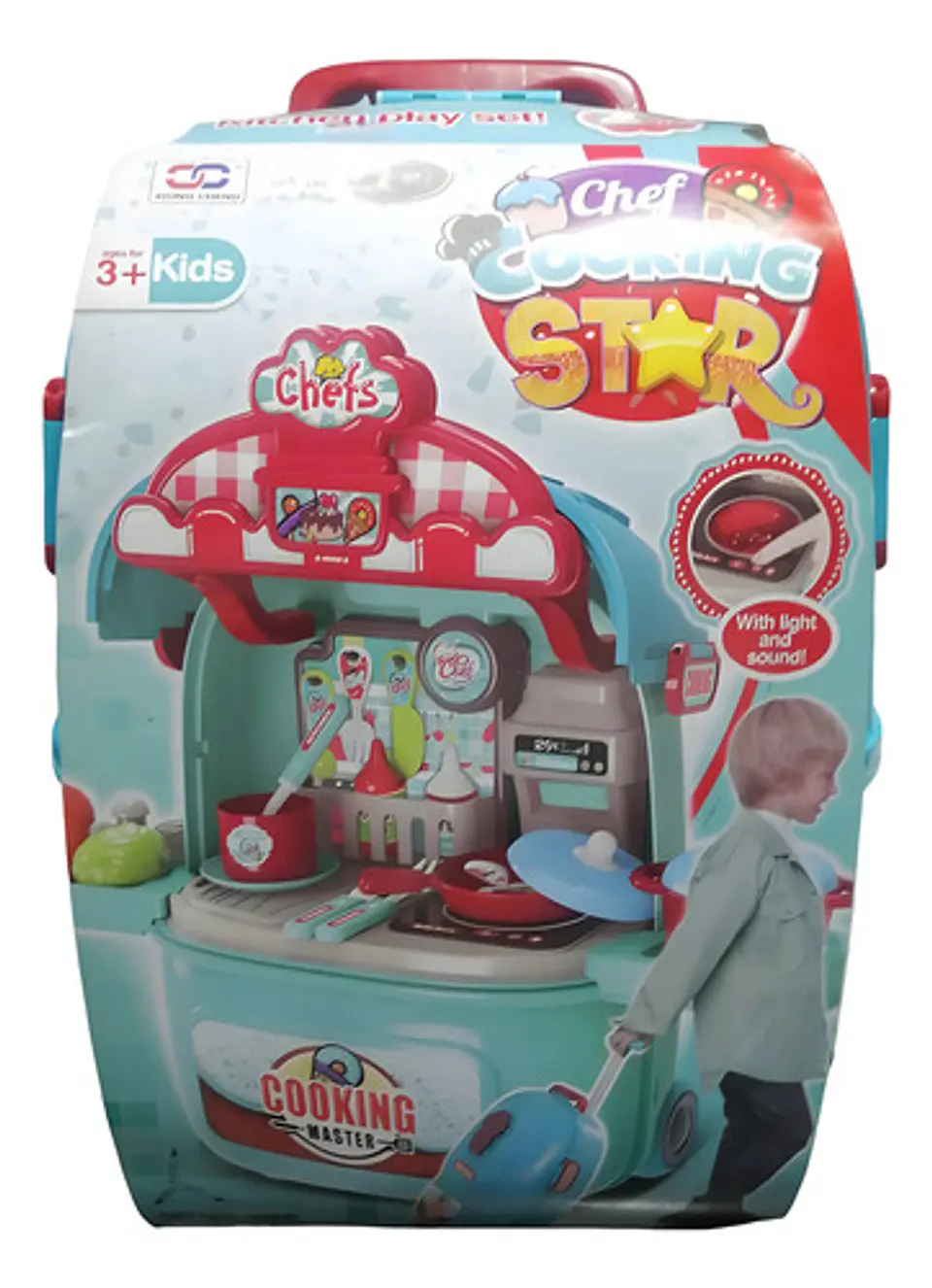 Maleta Con Ruedas Juguete Cocina Princesas Portátil 9