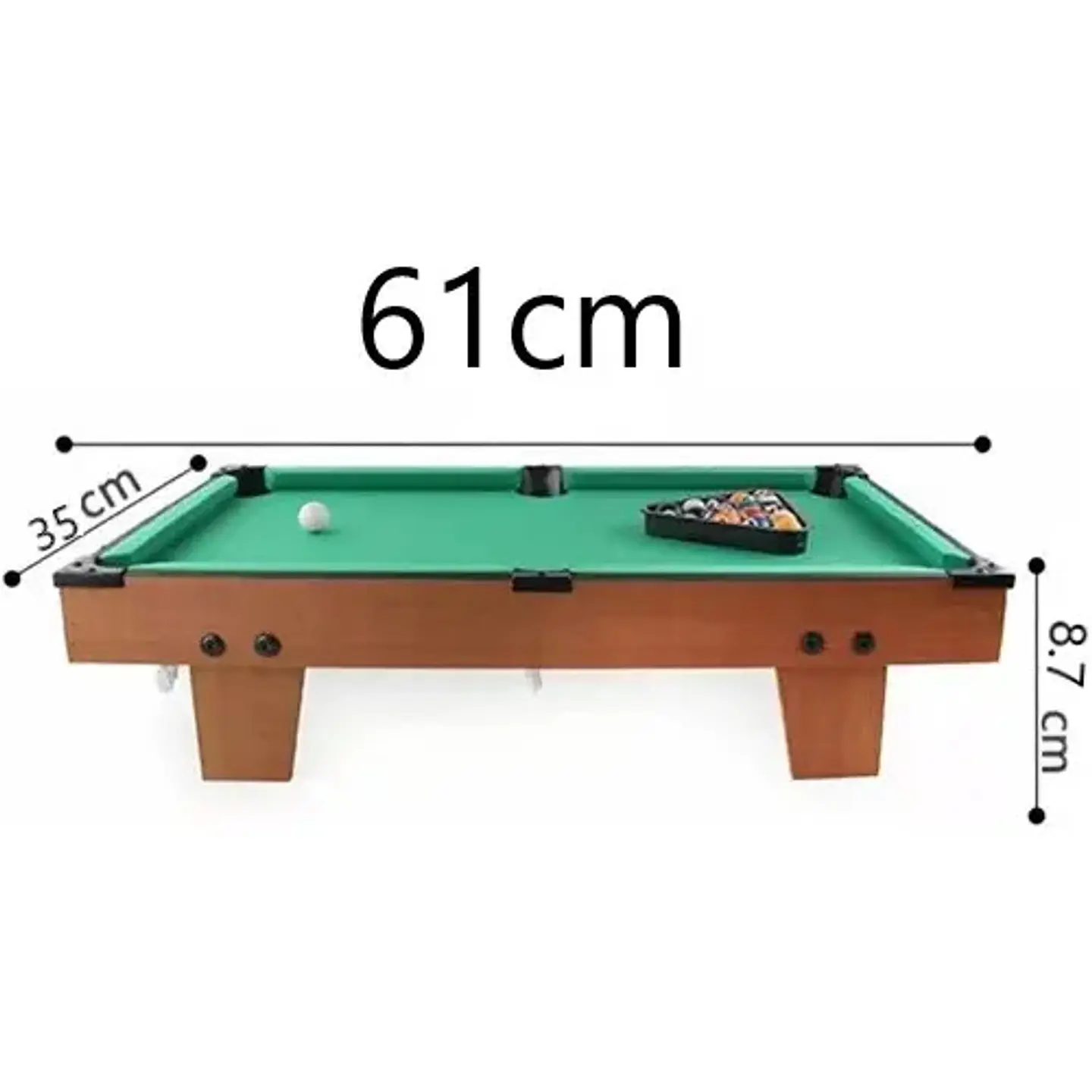 Mesa Billar Pool Tacos Bolas Tiza Organizador Xj8825 3
