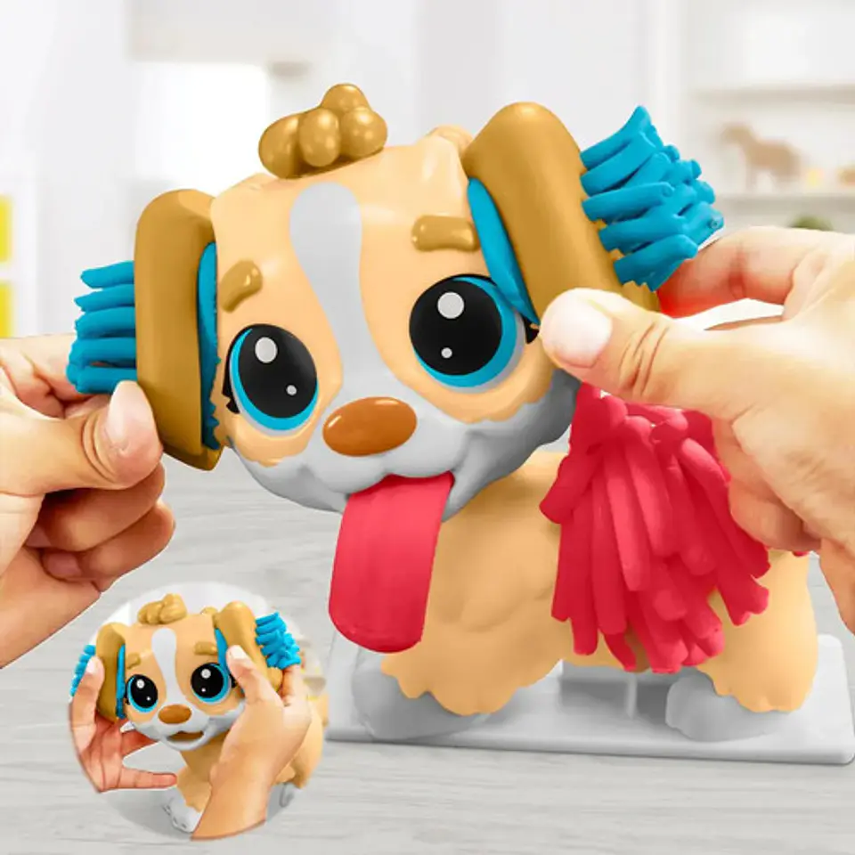 Set Masas Doh Moldeables Perro Veterinario Play Accesorios 1