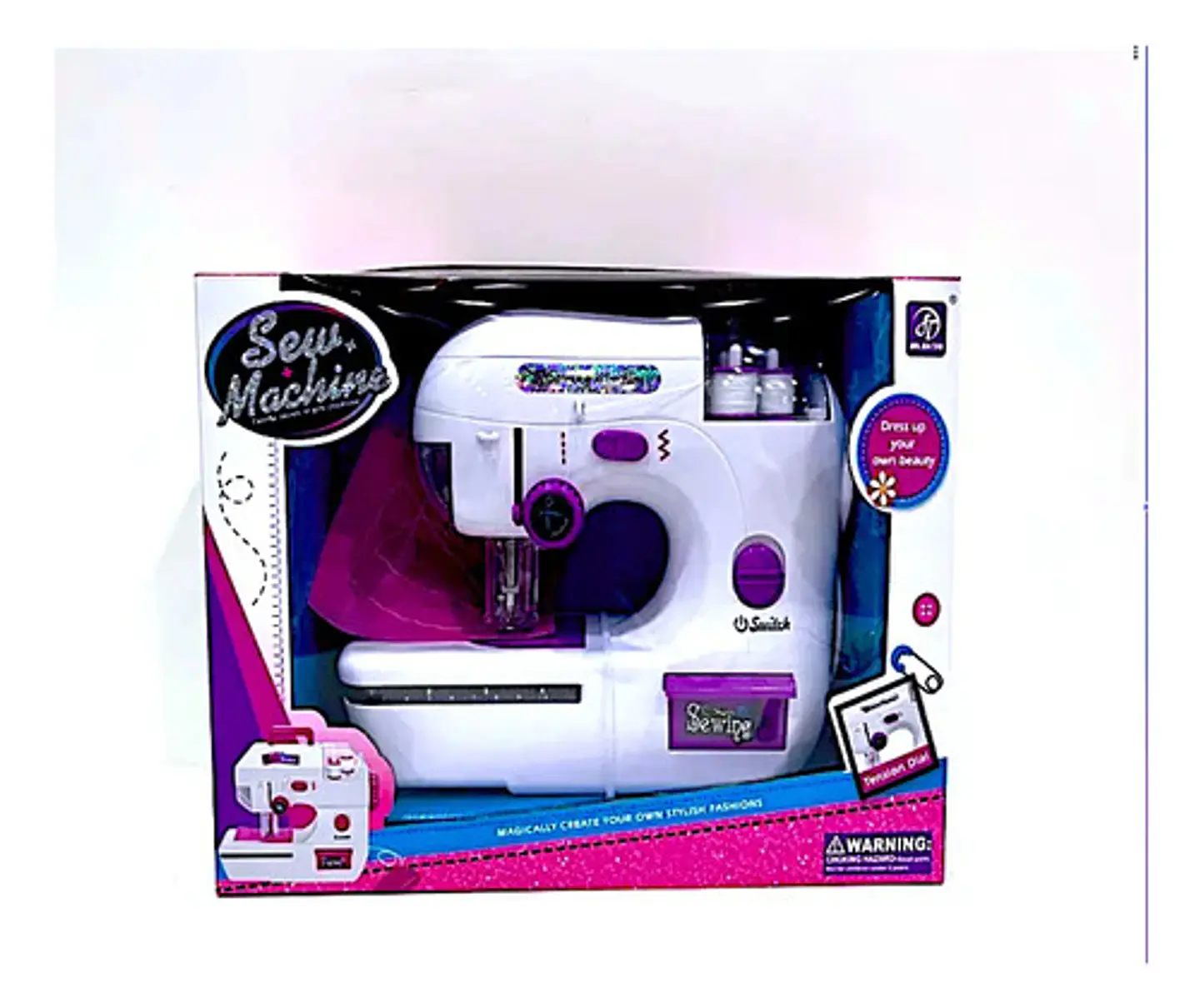 Maquina De Coser De Juguete Sewing Machine Niñas Blanco 7