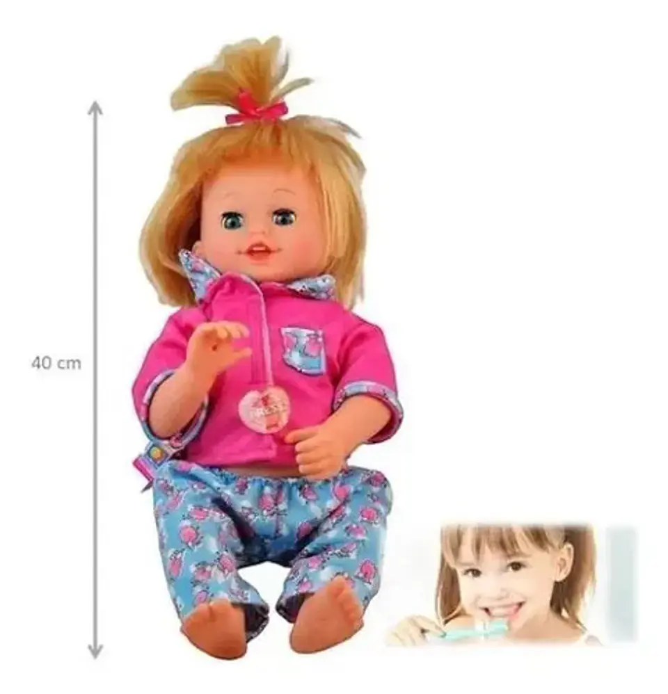 Muñeca Con Cepillo De Dientes Se Lava Los Dientes 3