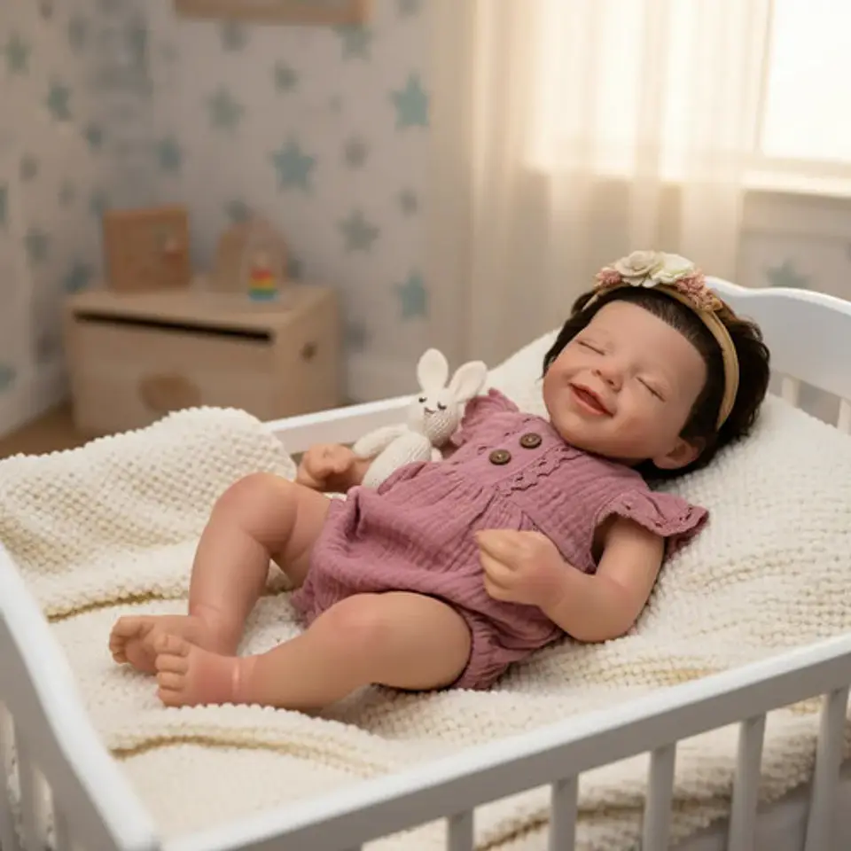 Bebe Reborn Cuerpo Total En Silicona Blando Recien Nacido 7
