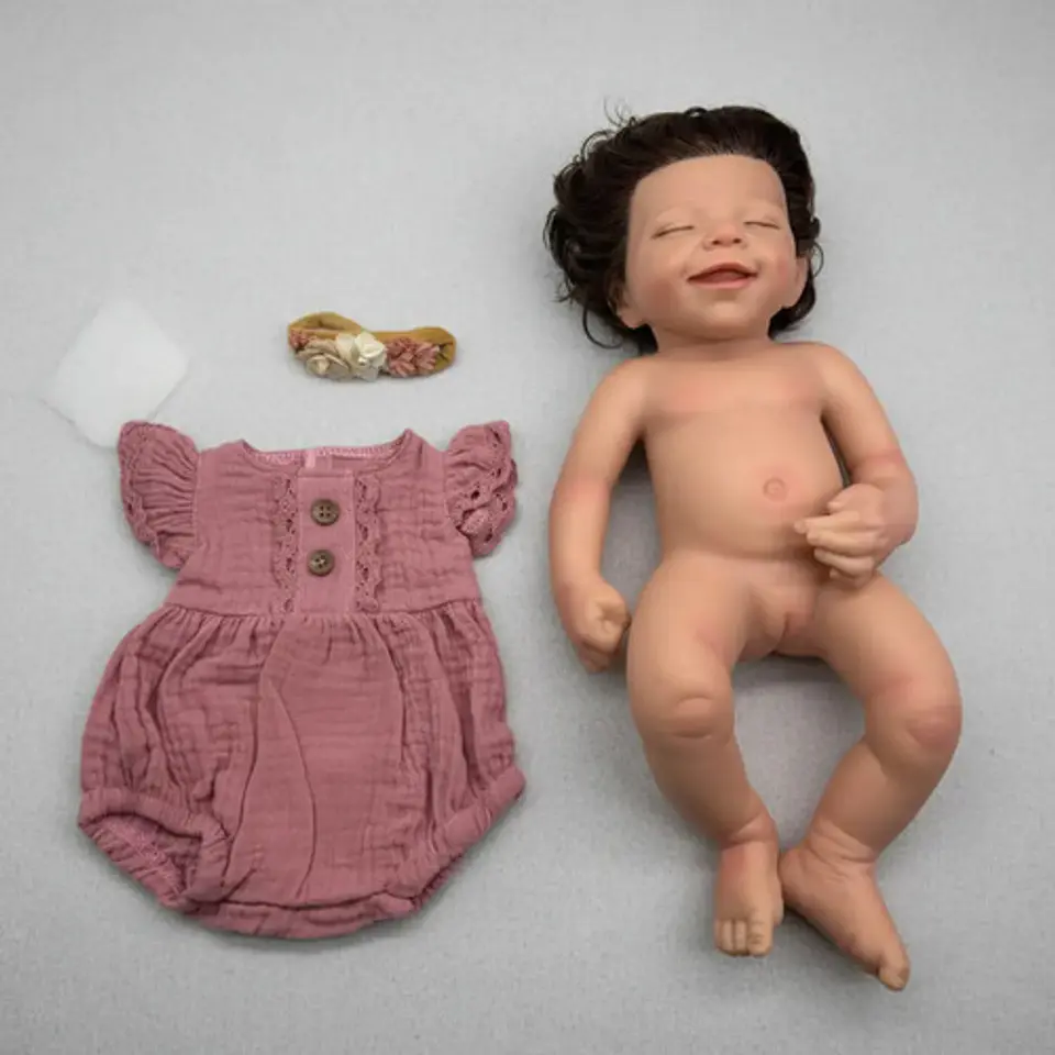 Bebe Reborn Cuerpo Total En Silicona Blando Recien Nacido 8
