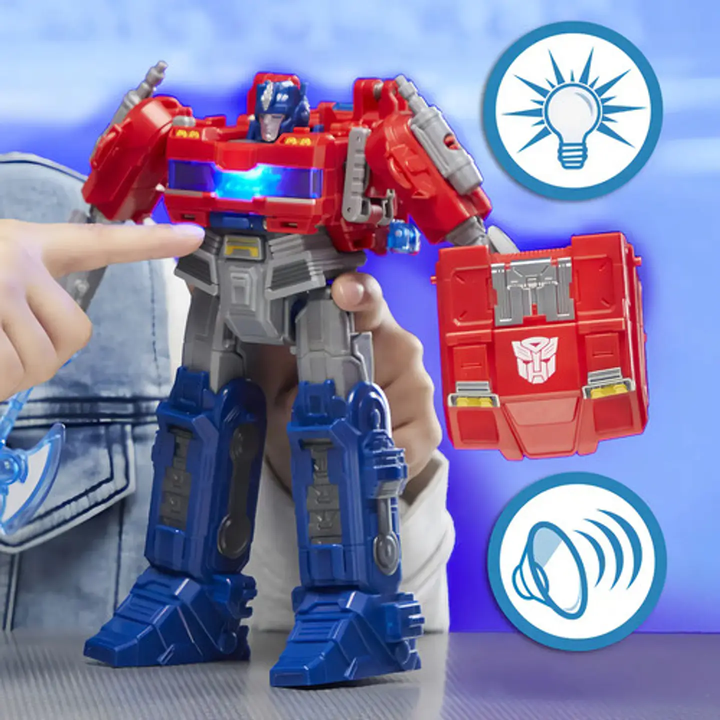 Figura De Acción Transformers Optimus Prime 10 Interactiva 11