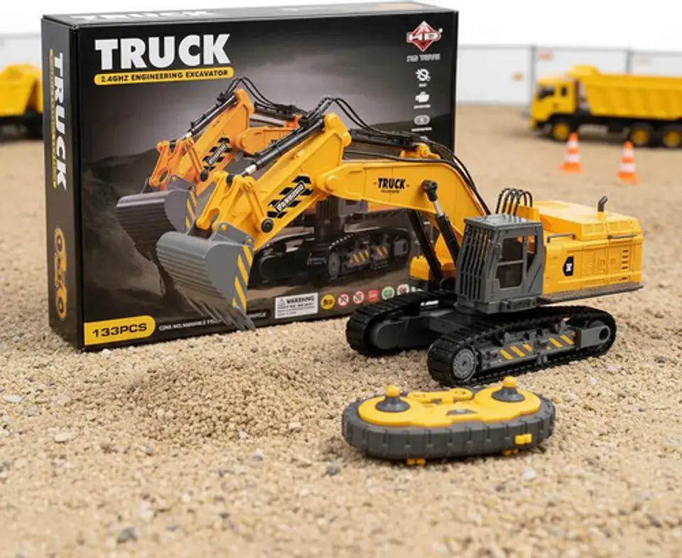 Maquina Excavadora Para Armar Control Ingenieria Truck Steam 1