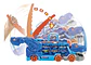 Hot Wheels City Pista De Juguete Súper Remolque De T-rex Col - Miniatura 5